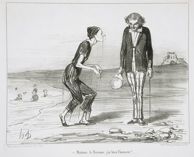 Madame la Baronne, ik heb de eer! door Honoré Daumier