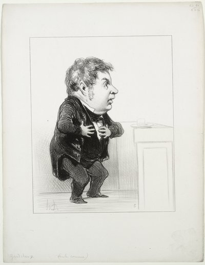Michel Goudchaux door Honoré Daumier