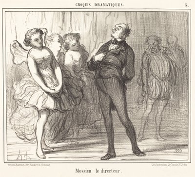 Mossieu de directeur door Honoré Daumier