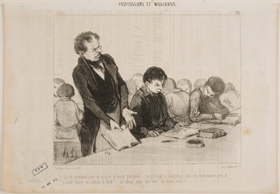 Nu begrijp ik waarom die kerel de hele tijd zo stil was... door Honoré Daumier