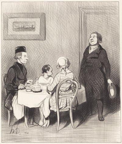 Een Vriend is een Krokodil... door Honoré Daumier