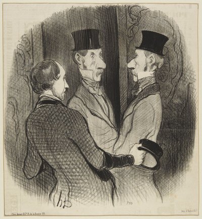„Een nieuwe hoed“ door Honoré Daumier
