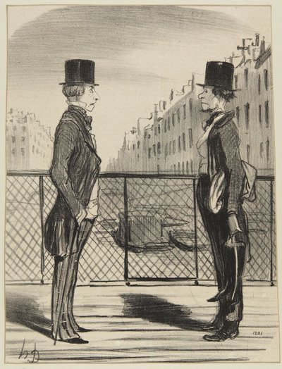 “Een man in zijn kleine schoenen” door Honoré Daumier