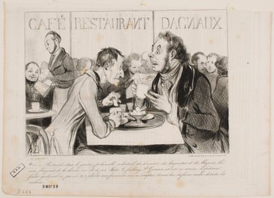 Zie je, Bertrand, in deze chique wijk van industriëlen... door Honoré Daumier