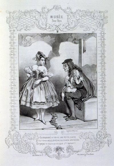 Illustraties over ideeën en legendes Philipon onder de titel Les Cent en Robert Macaire door Honoré Daumier