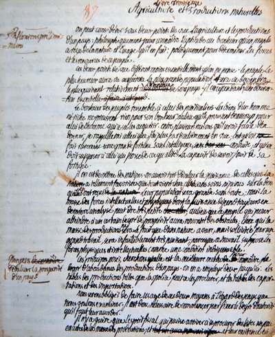 Pagina uit Mirabeau