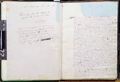 Eerste pagina en toewijding aan Madame Hanska van 