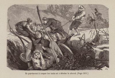 Illustratie voor Un Bon Petit Diable (gravure) door Horace (after) Castelli