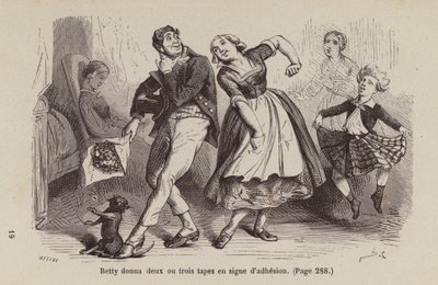 Illustratie voor Un Bon Petit Diable door Horace (after) Castelli