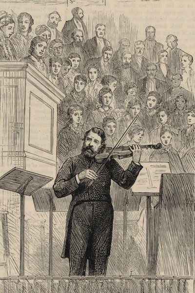 Portret van de violist en componist Joseph Joachim 1831-1907, 1877 door Horace Harral