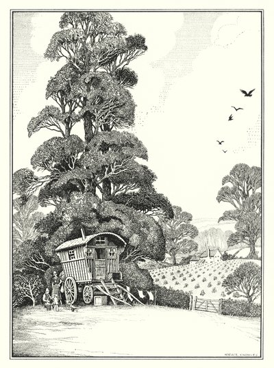 Augustus (litho) door Horace J. Knowles