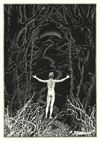 Illustratie voor De Bergrede (gravure) door Horace J. Knowles