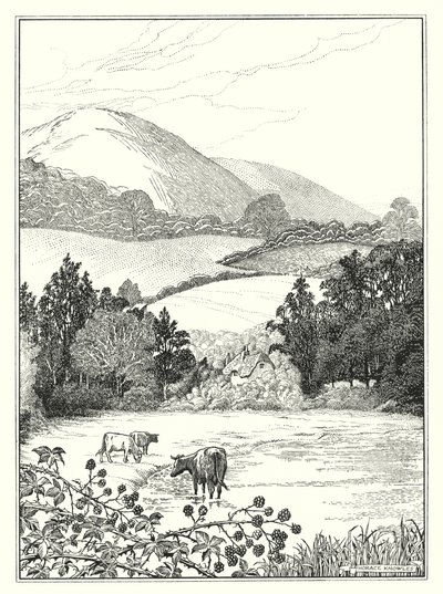 September (litho) door Horace J. Knowles