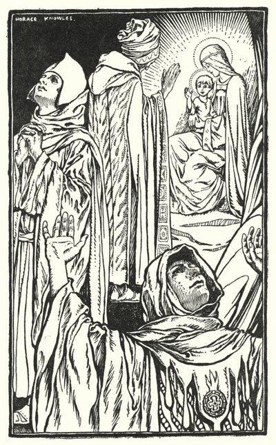 De put van de wijzen (litho) door Horace J. Knowles