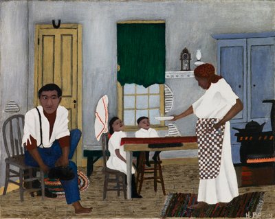 Zondagochtend Ontbijt door Horace Pippin