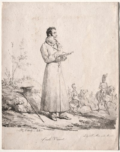 Antoine Charles Horace Vernet, genaamd Carle door Emile Jean Horace Vernet