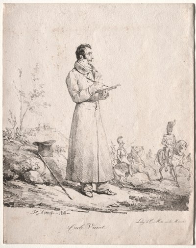 Antoine Charles Horace Vernet, genaamd Carle door Emile Jean Horace Vernet