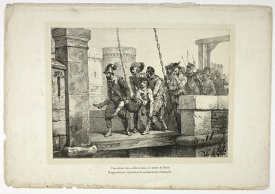 Maar soldaten binnen de muren van Parijs... door Horace Vernet