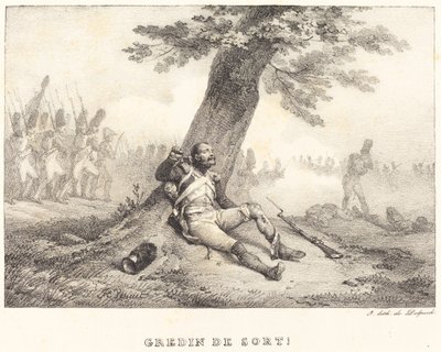 Schurk van Sorte!... door Emile Jean Horace Vernet