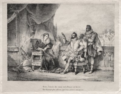 Marie de Medici en Hendrik IV van Frankrijk door Horace Vernet