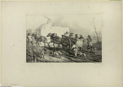 Jagers door Emile Jean Horace Vernet
