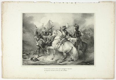 Ik beval, maar tevergeefs, dat Joyeuse gespaard zou blijven... door Horace Vernet