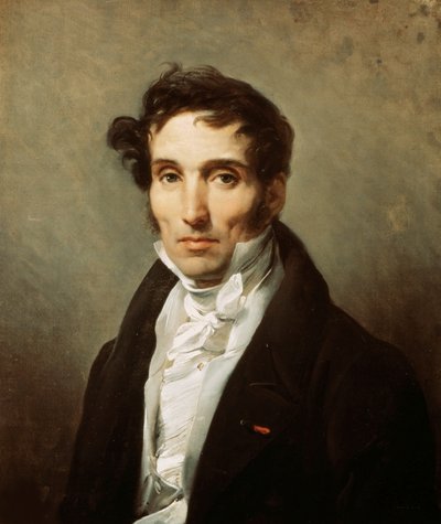 Portret van Baron Pierre-Narcisse Guérin 1774-1833, 1829 door Emile Jean Horace Vernet