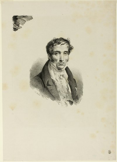 Portret van Pierre Guérin door Emile Jean Horace Vernet