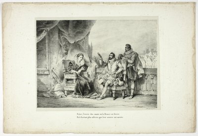 Koningin, de overdaad van het kwaad waaraan Frankrijk is onderworpen... door Horace Vernet