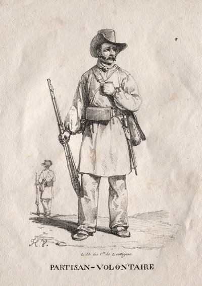Vrijwillige Partizaan door Emile Jean Horace Vernet