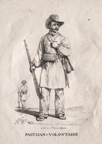 Vrijwillige Partizaan, 1822 door Emile Jean Horace Vernet
