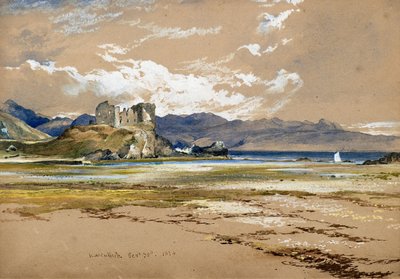 Kasteel Knock, Skye, ca. 1834 door Horatio McCulloch