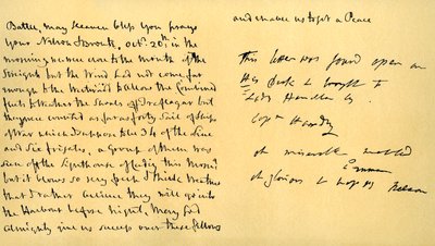 Brief van Lord Horatio Nelson aan Lady Emma Hamilton, 19 oktober 1805 door Horatio Nelson