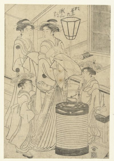 Courtisane Seyama uit het Matsubaya huis door Hosoda Eishi
