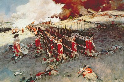 Slag bij Bunker Hill door Howard (after) Pyle