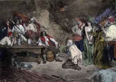 Sir Henry Morgan in Porto Bello door Howard (after) Pyle