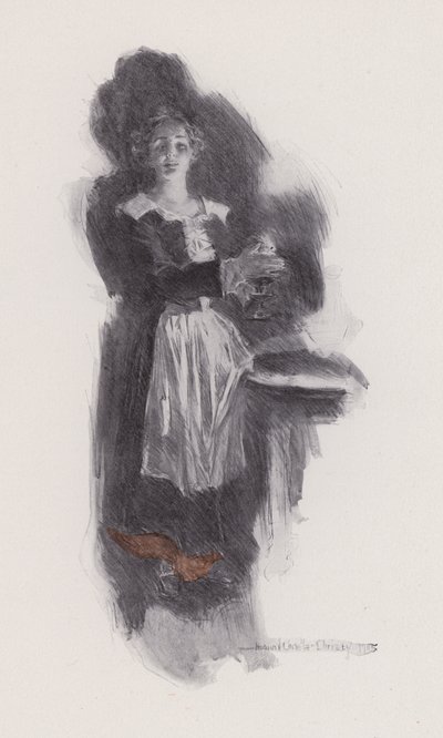 Illustratie voor Evangeline, een verhaal van Arcadie, door Henry Wadsworth Longfellow door Howard Chandler (after) Christy