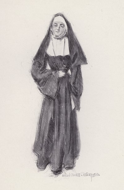 Illustratie voor Evangeline, een verhaal van Arcadie, door Henry Wadsworth Longfellow door Howard Chandler (after) Christy