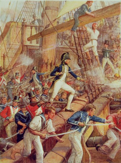 Horatio Nelson (1758-1805) aan boord van de 