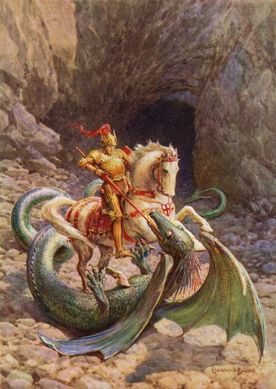 Sint Joris en de Draak door Howard Davie