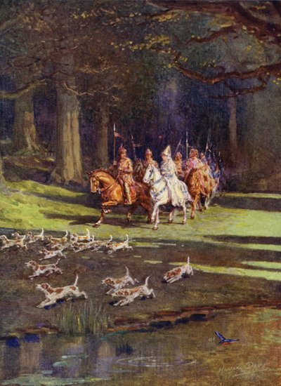 Het hele gezelschap vertrok naar het bos door Howard Davie