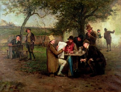 Het nieuws lezen; De proclamatie van de Land League door Howard Helmick
