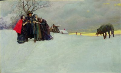 Een Wolf Was in Salem Al Dertig Jaar Niet Gezien door Howard Pyle
