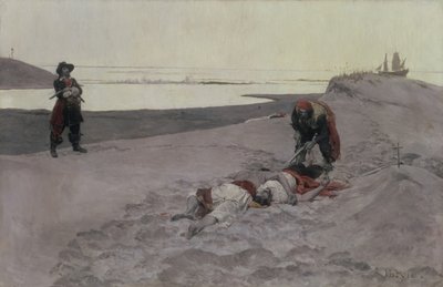 Dode mannen vertellen geen verhalen, 1899 door Howard Pyle