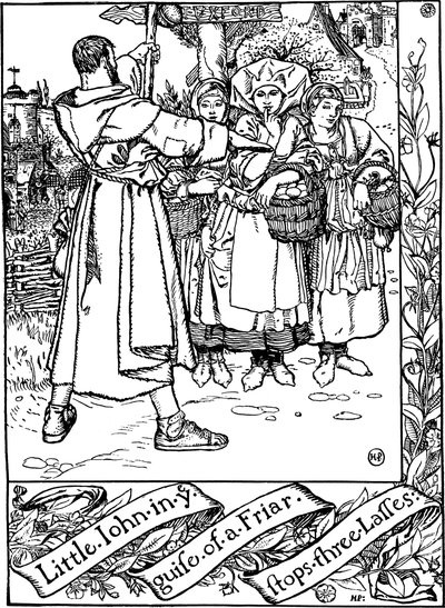 Illustratie uit het boek The Merry Adventures of Robin Hood, door Howard Pyle, 1883 door Howard Pyle