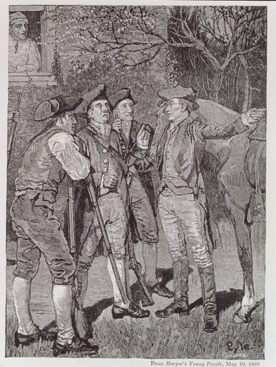 Paul Revere in Lexington, uit Harper