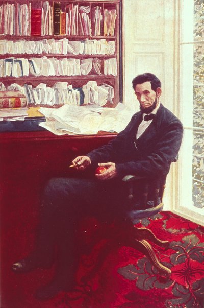 Portret van Abraham Lincoln door Howard Pyle