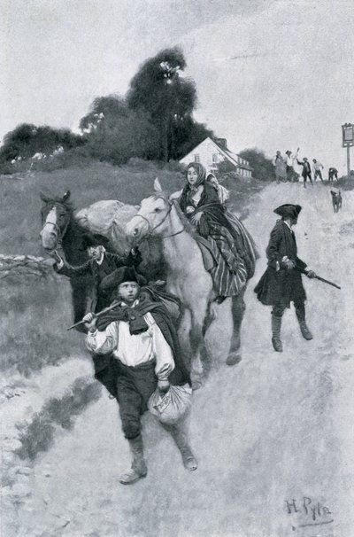Tory Vluchtelingen op Weg naar Canada, illustratie uit 