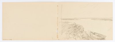 Zonder titel (Zeilboot) door Howard Russell Butler