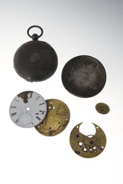 Zilveren zakhorloge van Col. Austin M. Standish, Missouri State Guard (Confederatie) door Howard and Davis Denison